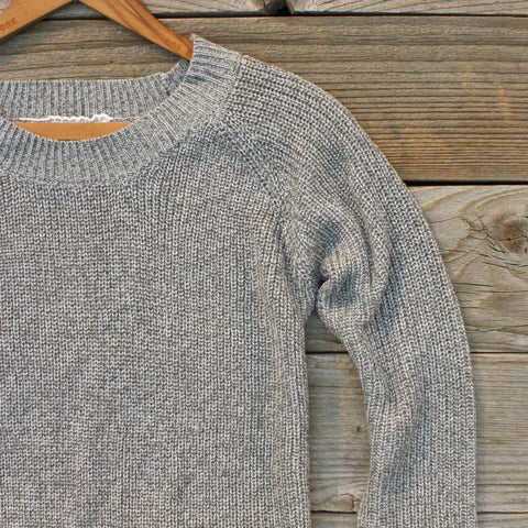 Skyline Lace Sweater in Ash, Sweet Lace Sweaters from Spool 72. | Spool ...