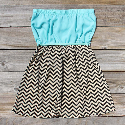 Sow & Seed Dress in Sea, Sweet Chevron Dresses from Spool No.72 ...