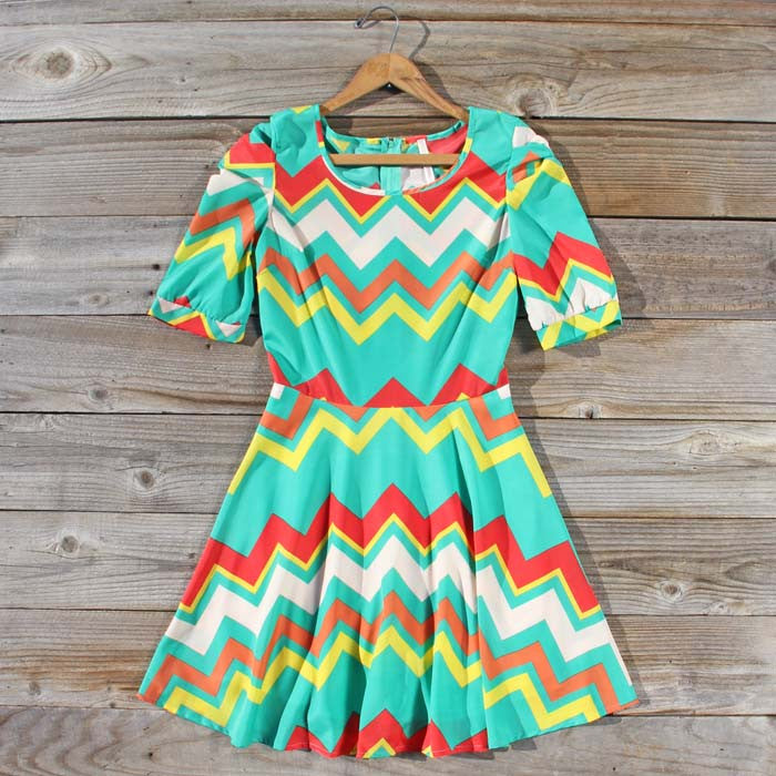  Spring Song Chevron Dress 