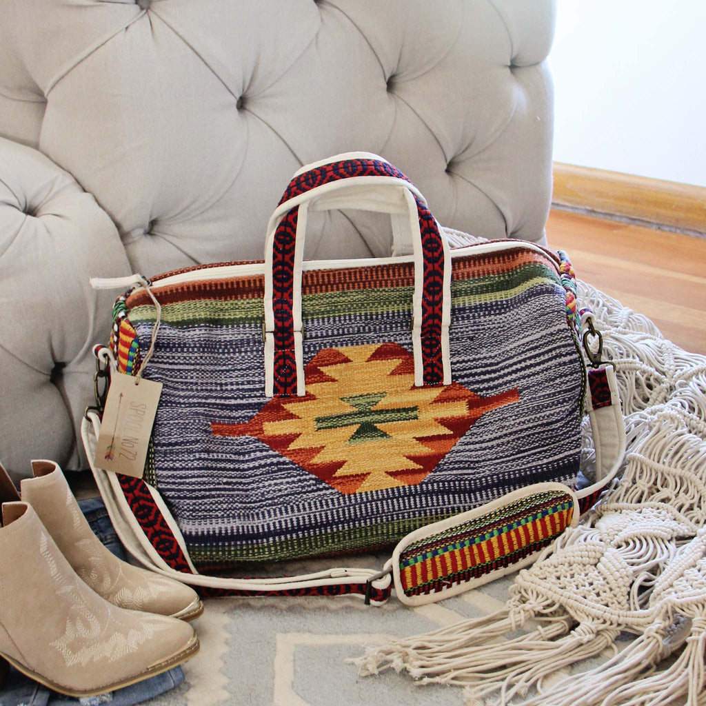 Adobe Travel Tote, Mexican Woven Bags from Spool 72. | Spool No.72
