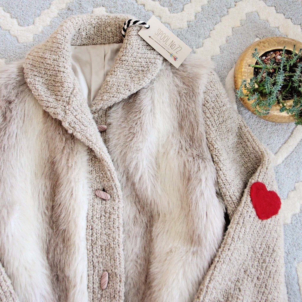 Boheme Love Vintage Coat, Sweet Vintage Faux Fur Coats from Spool 72 ...