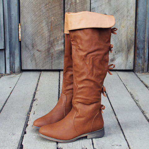 The Bow Back Boots in Cognac, Sweet Riding Boots from Spool No.72 ...