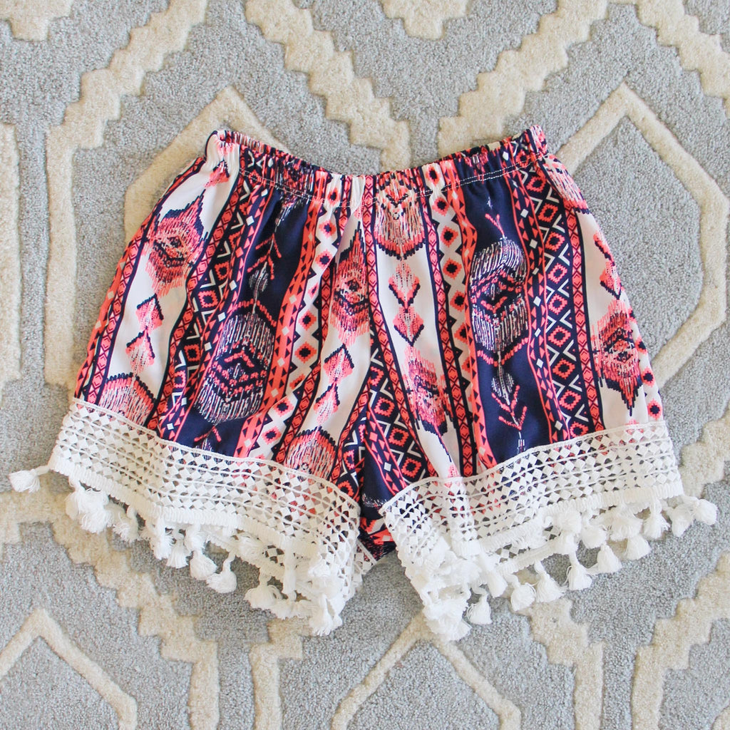 Cabana Fringe Shorts, Sweet Native Shorts from Spool 72. | Spool No.72
