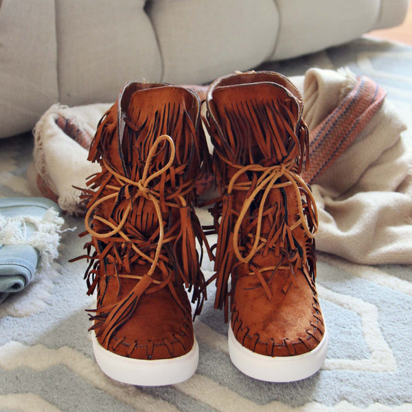 Cedar Fringe Booties, Sweet Fringe Moccasin Booties from Spool No.72 ...