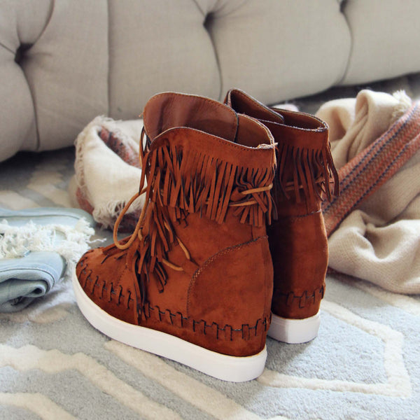 Cedar Fringe Booties, Sweet Fringe Moccasin Booties from Spool No.72 ...