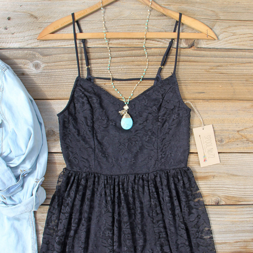 Coyote Sky Dress in Black, Sweet Bohemian Lace Dresses from Spool No.72 ...