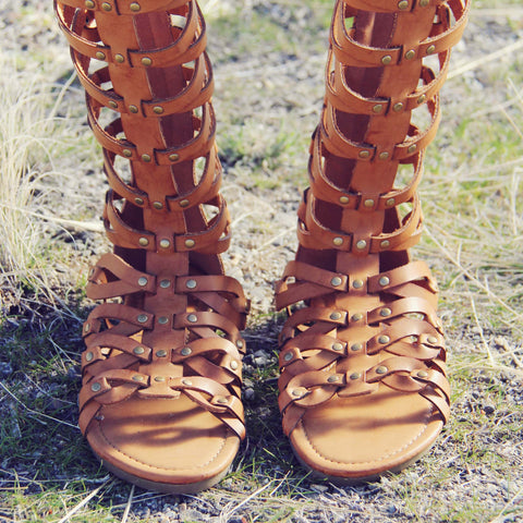 Desert Walker Sandals, Bohemian Inspired Tall Gladiator Sandals from ...