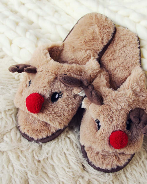 Dreamy Reindeer Slippers, Cozy Reindeer Slippers from Spool No.72 ...