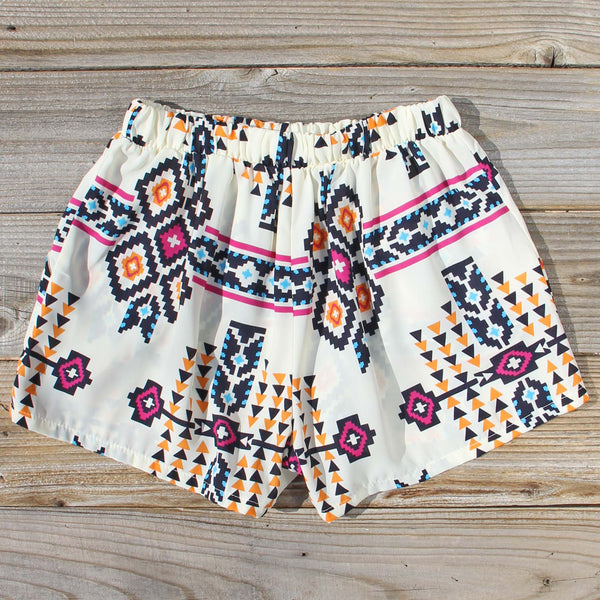 Dreamy Sky Shorts, Sweet Native Boho Shorts from Spool 72. | Spool No.72