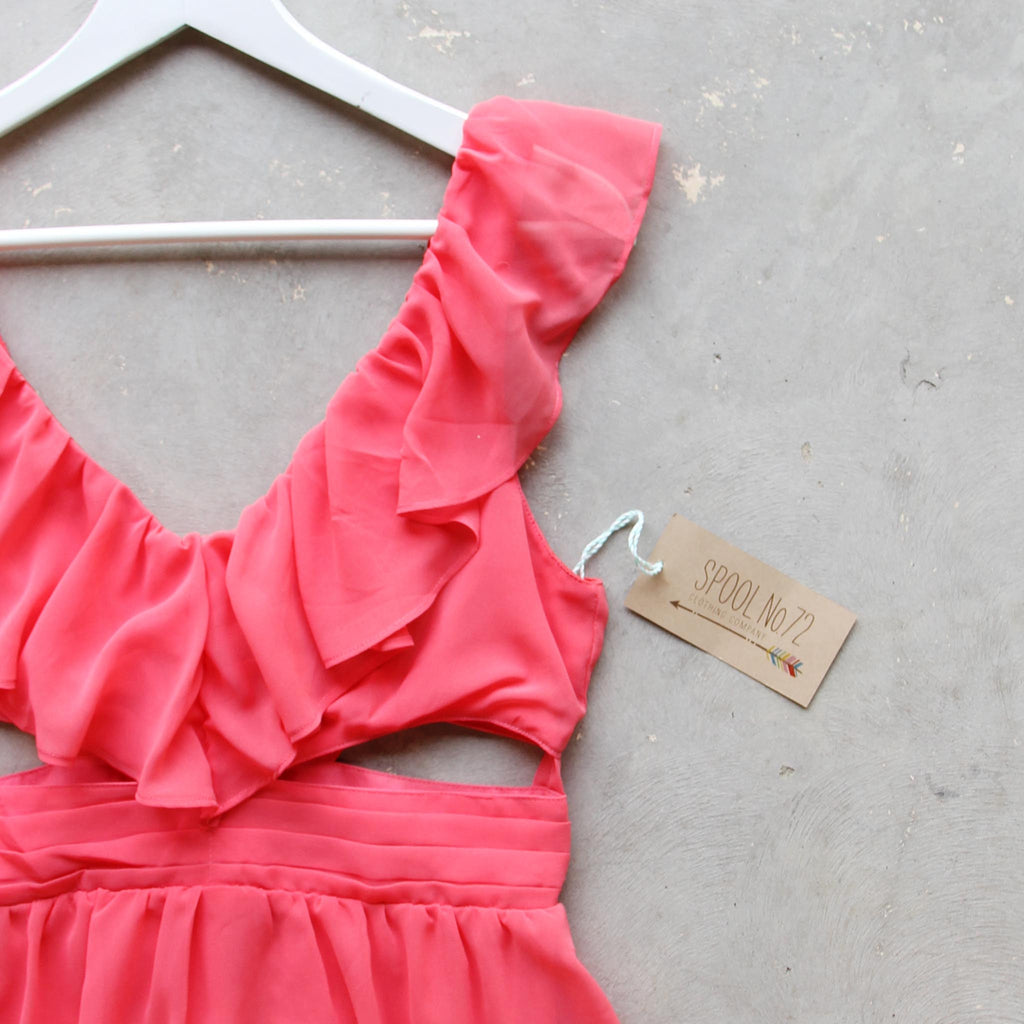 Dust & Bloom Dress in Coral, Sweet Party & Wedding Dresses from Spool ...