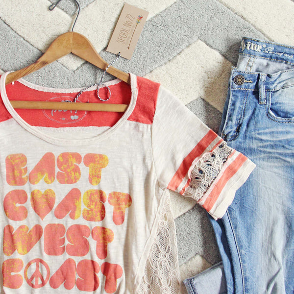 East & West Tee, Sweet Graphic Tees from Spool 72. | Spool No.72