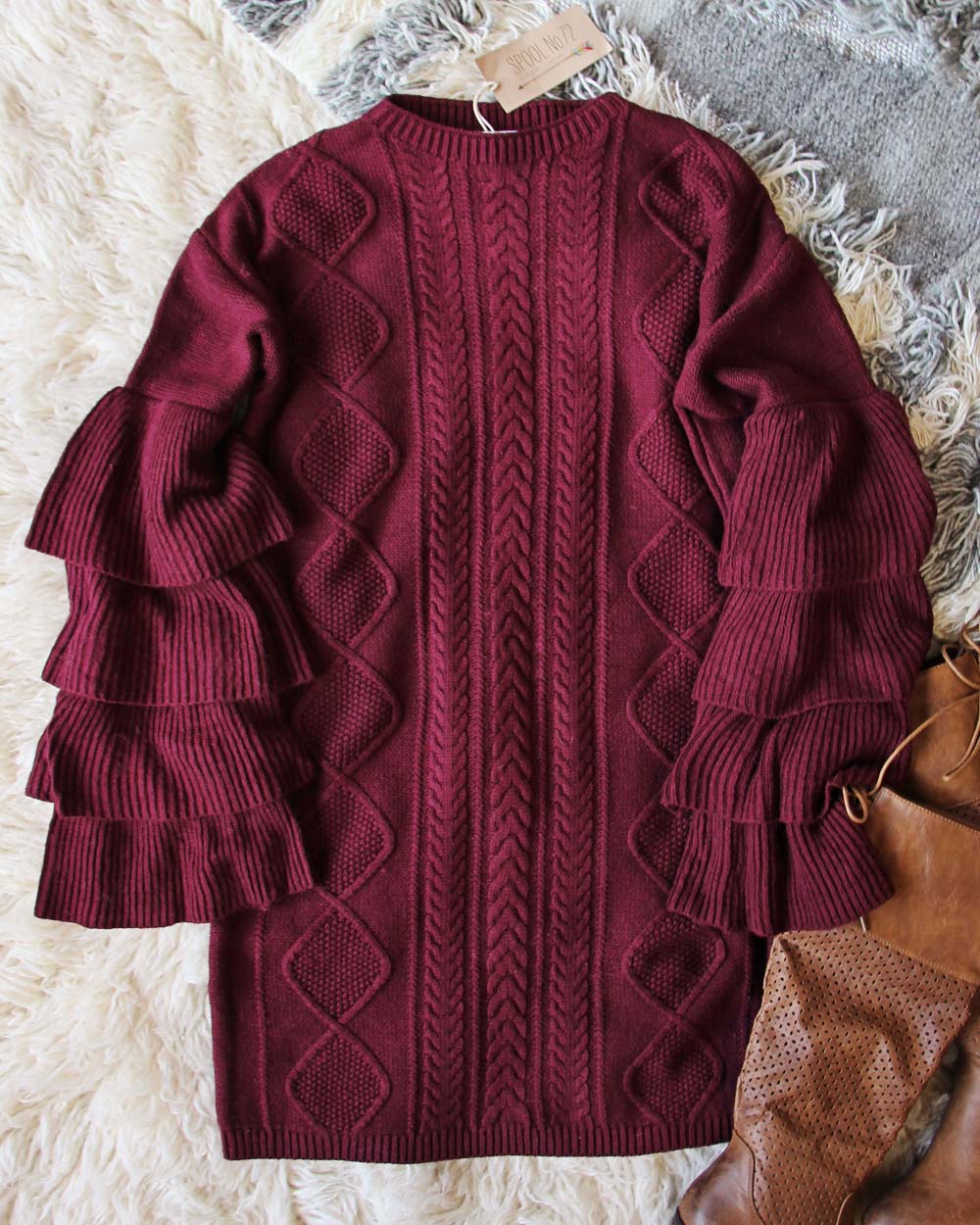  Enchanted Knit Sweater Dress 