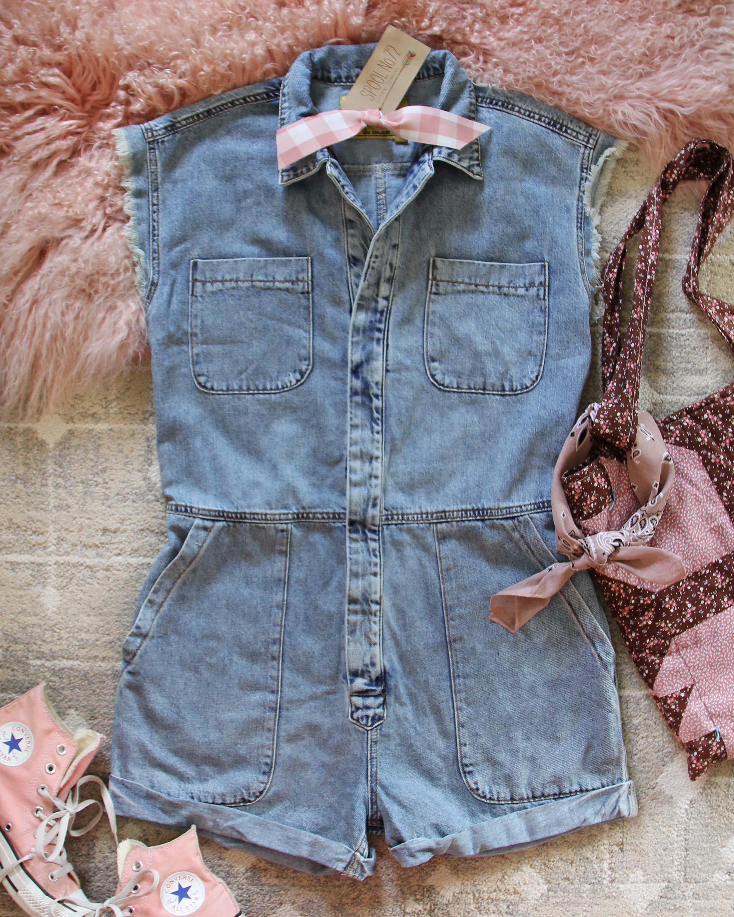  Farmers Market Denim Coveralls 