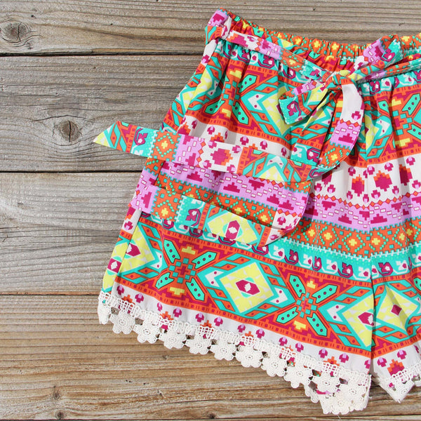 Flowerchild Lace Shorts, Sweet Native Shorts from Spool 72. | Spool No.72