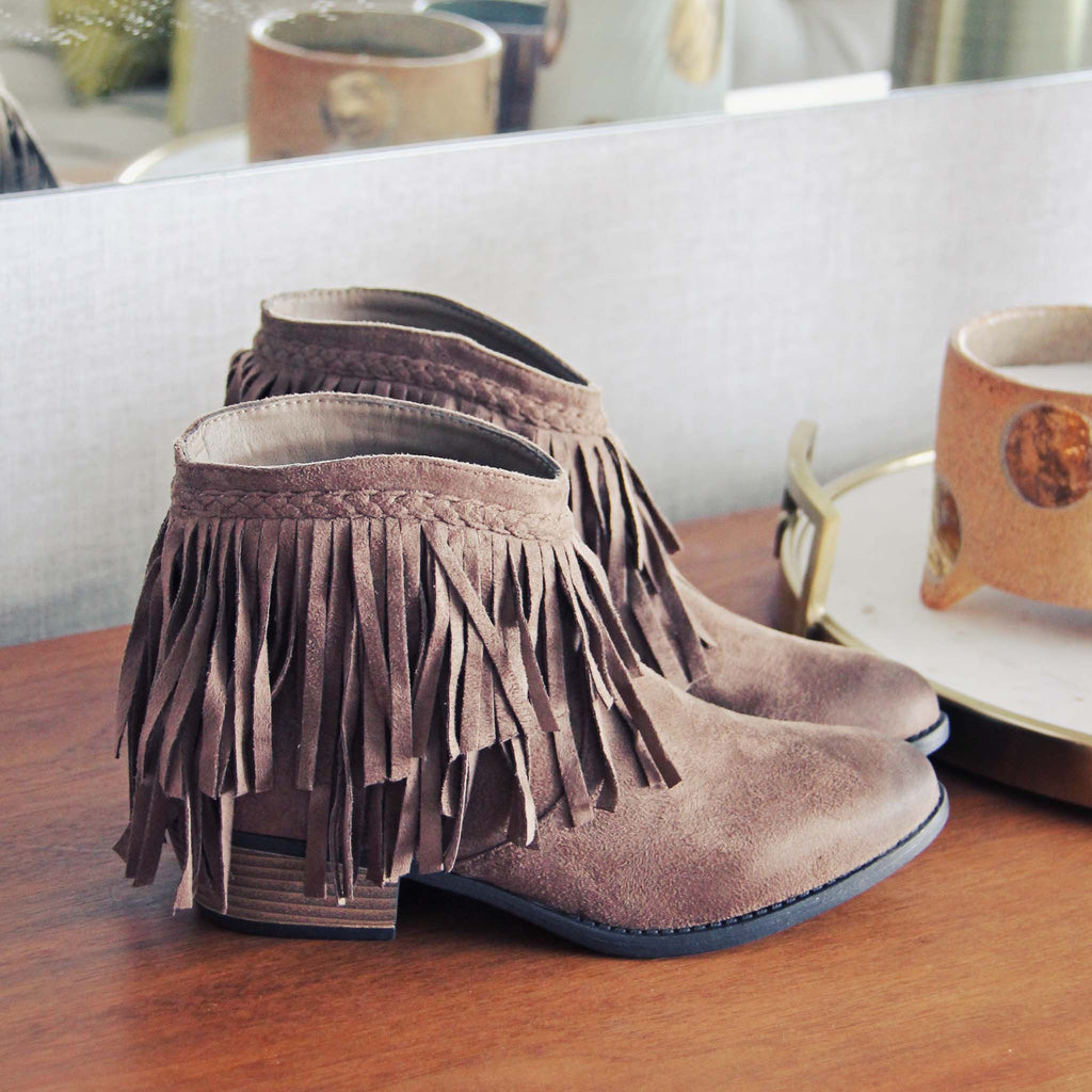 Fringed Horizon Booties, Cozy Booties from Spool No.72 | Spool No.72