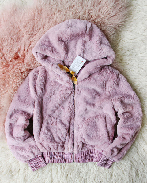 Frosted Mauve Coat, Cozy Faux Fur Coats from Spool 72. | Spool No.72