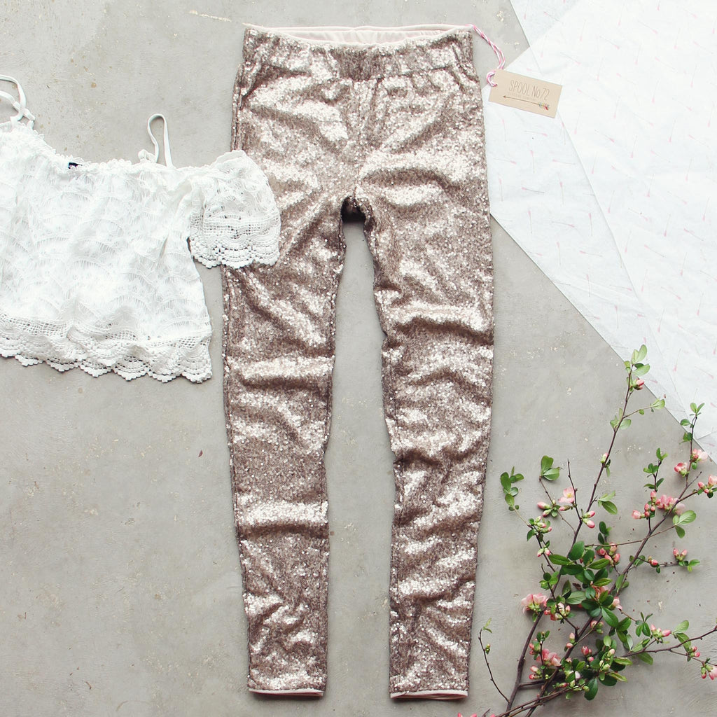 Golden Girl Party Pants, Sweet Sequin Party Pants from Spool 72 ...