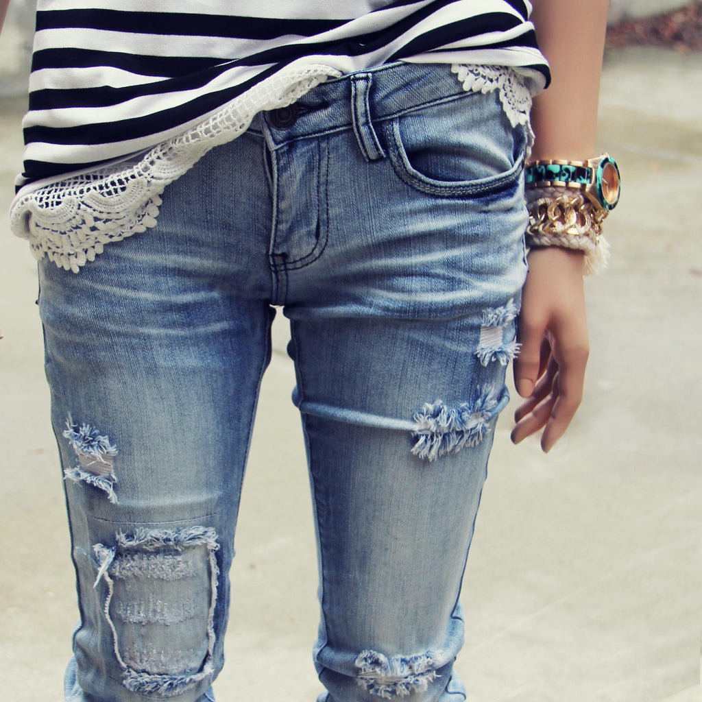 distressed jean patch