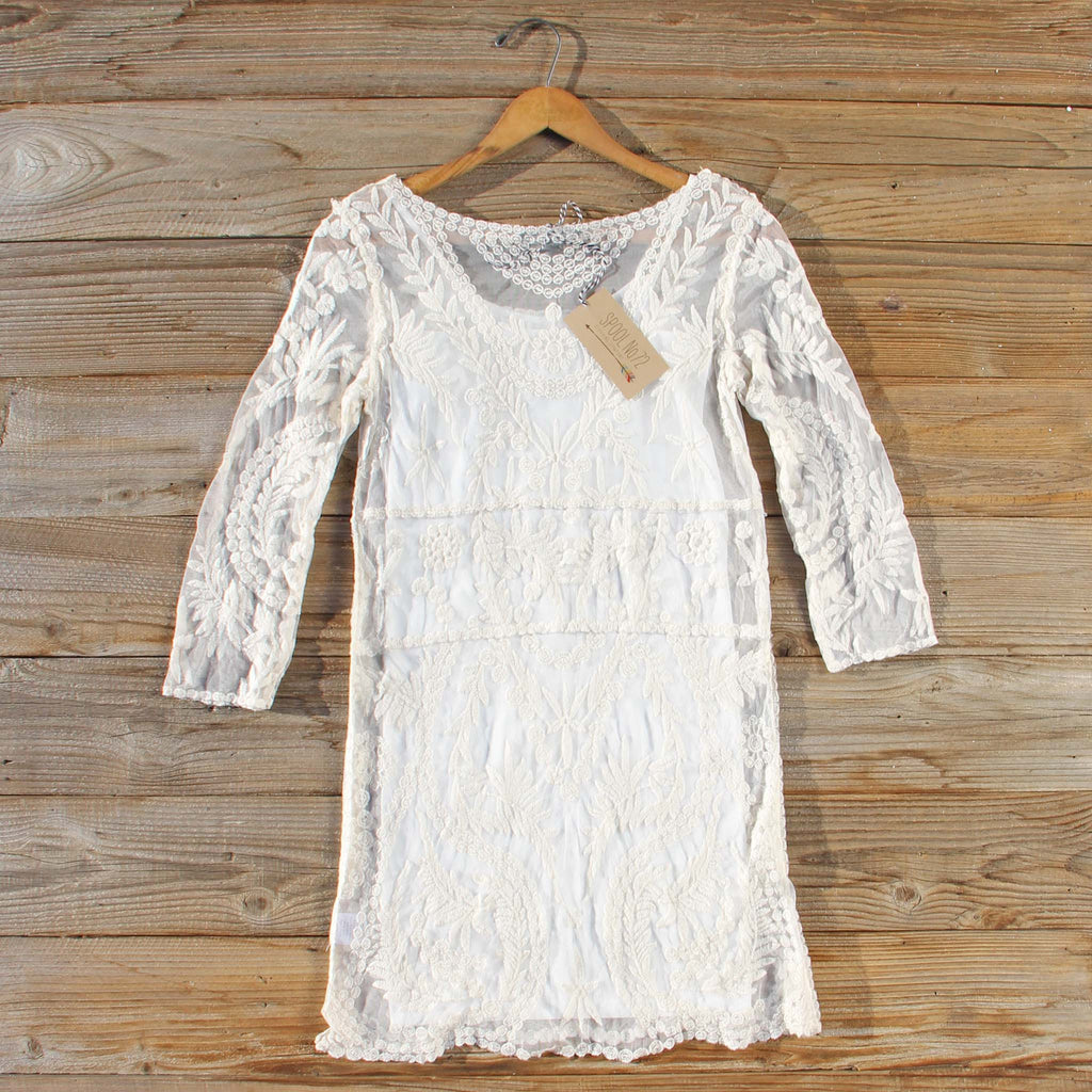 Laced in Snow Dress, Sweet Bohemian Dresses from Spool No.72. | Spool No.72