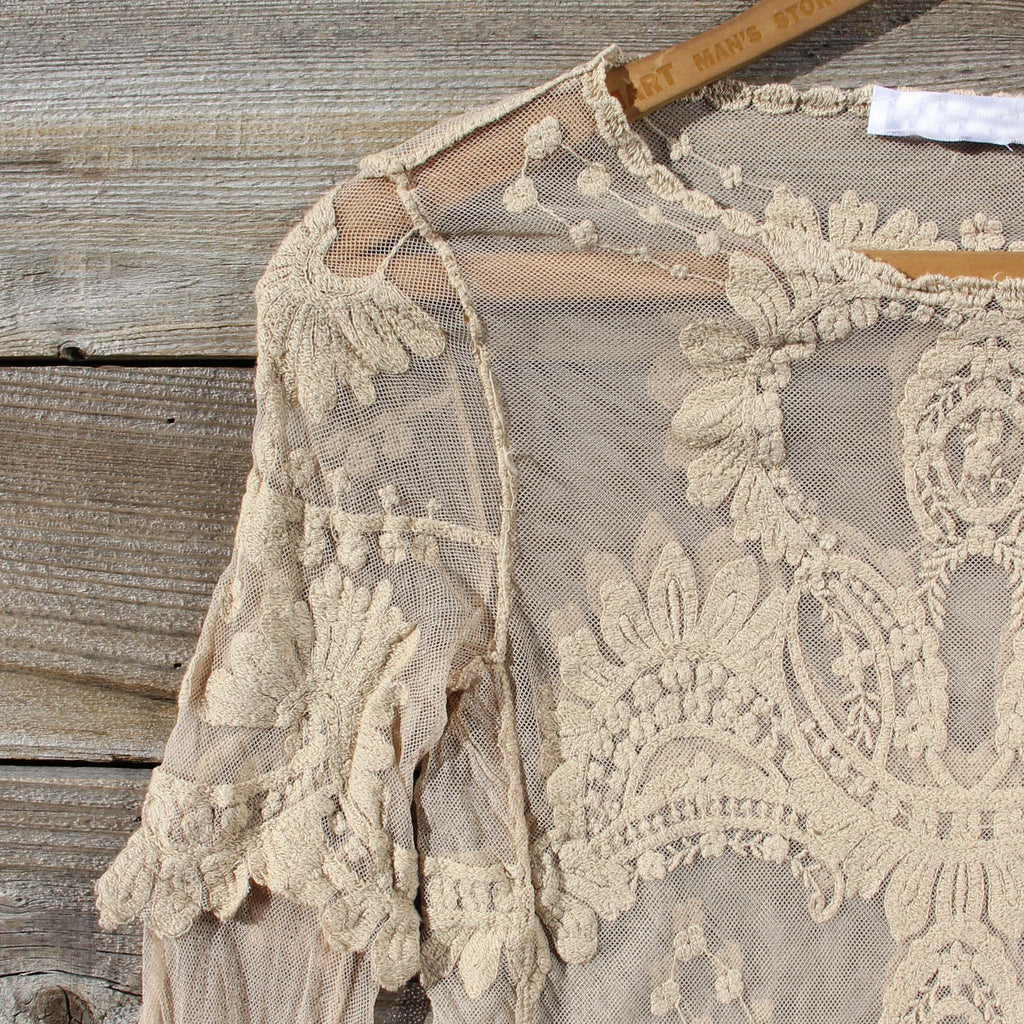 December Lace Blouse, Women's Bohemian lace blouses from Spool 72 ...