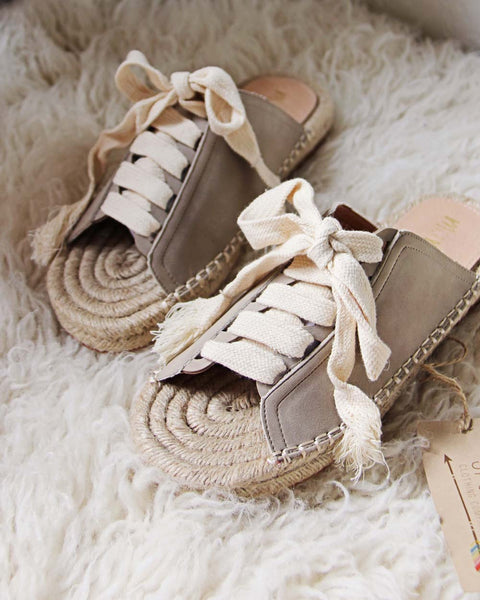Laced Espadrilles in Sand, Sweet Spring & Summer Shoes from Spool No.72 ...
