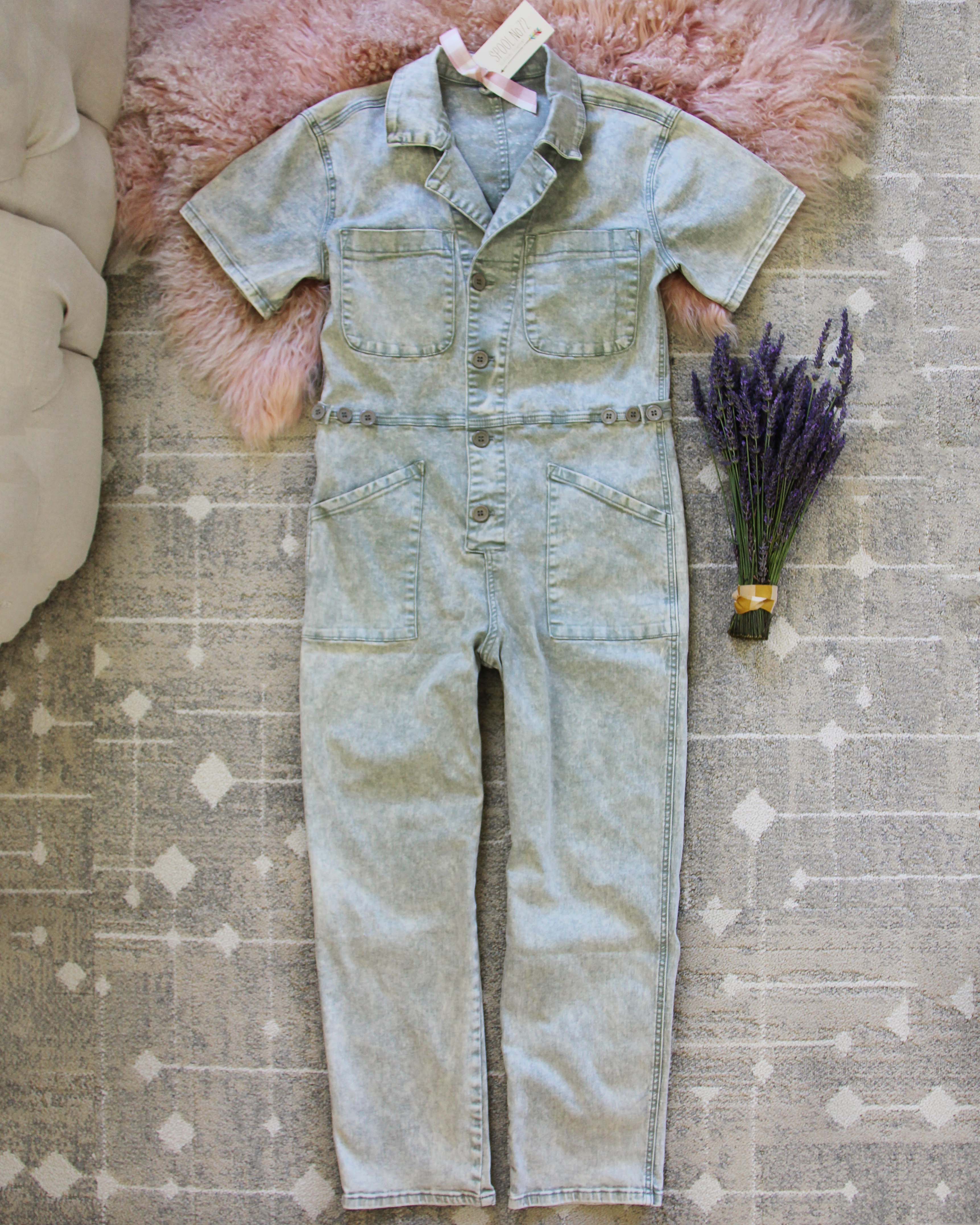  Lavender Farm Coveralls in Sage 