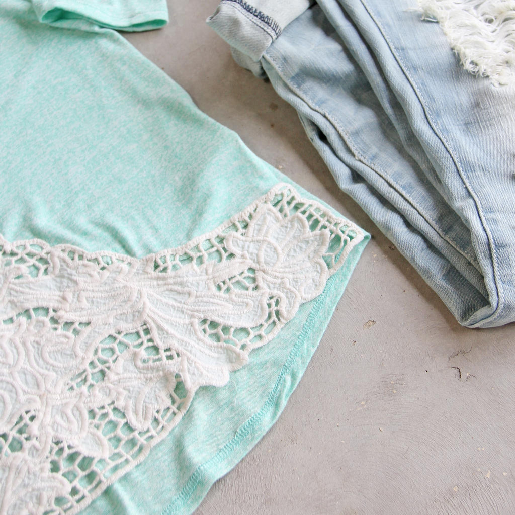 Mojito Lace Tee, Sweet basic lace tees from Spool 72. | Spool No.72