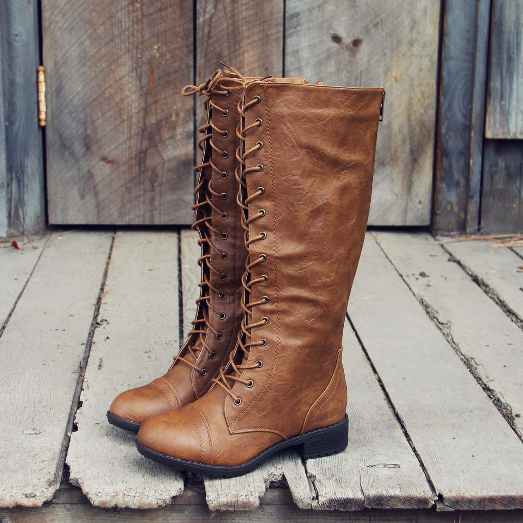 Noble Pine Lace-up Boots, Rugged Lace Up Boots from Spool No.72 ...