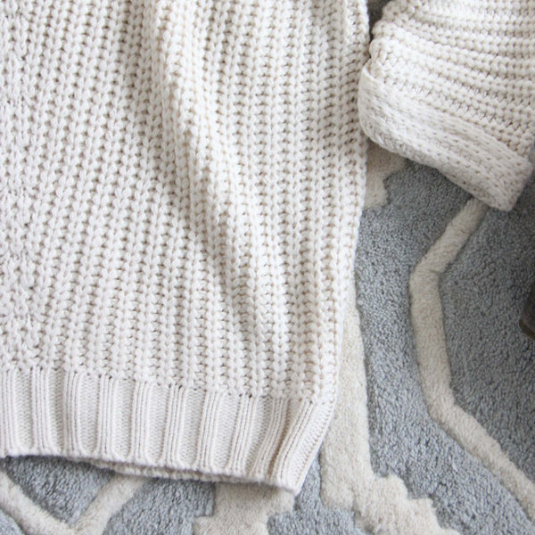 The Nubby Knit Sweater in Cream, Cozy Knit Fall & Winter Sweaters from ...