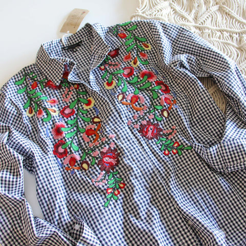 Rose Valley Boyfriend Shirt, Winter Embroidered Tops from Spool No.72 ...