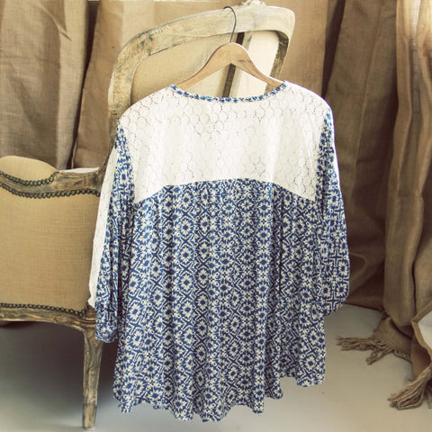 Shallow Blue Tunic, Sweet Bohemian Tops & Blouses from Spool No.72 ...