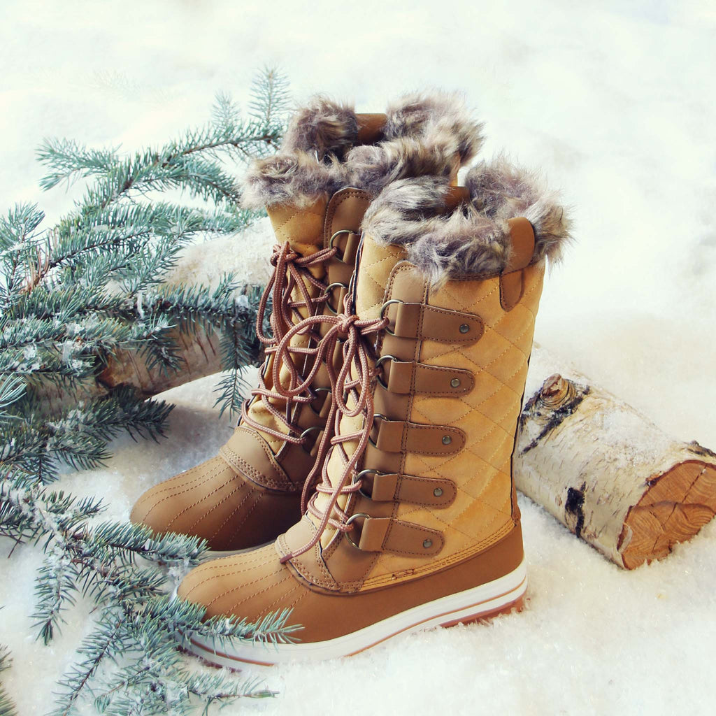 snowy winter boots