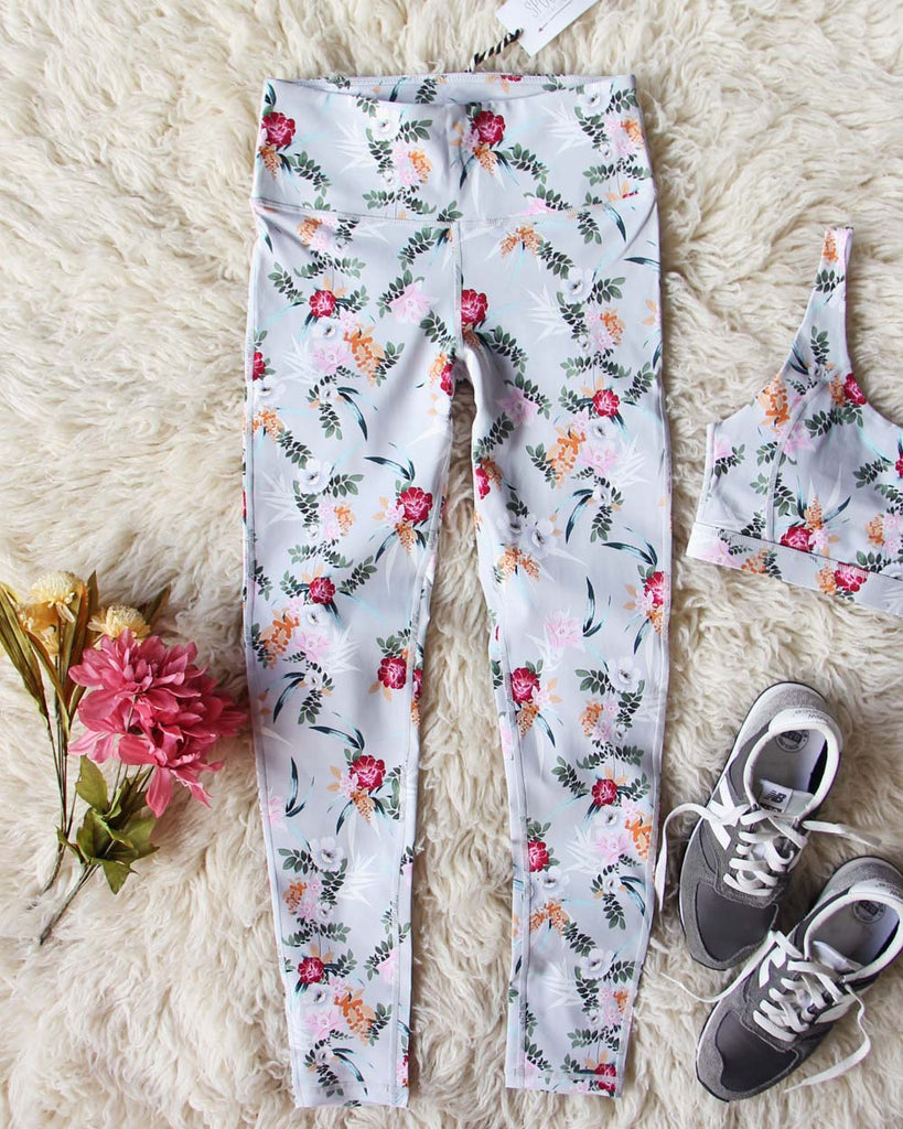 floral gym leggings