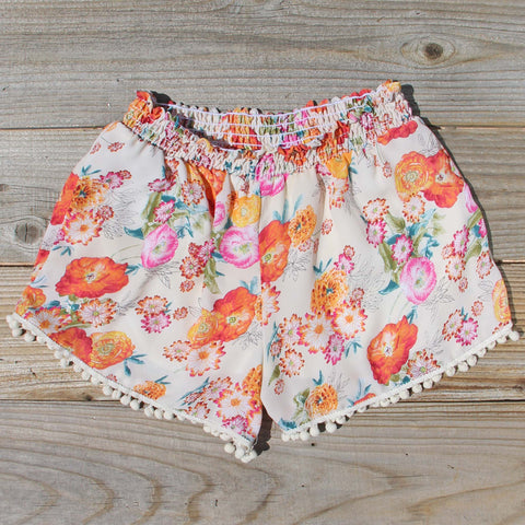 Sugared Marigold Shorts, Sweet Bohemian Shorts from Spool 72. | Spool No.72