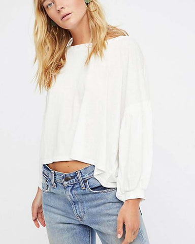 Free People Sugar Rush Tee in White, Clearance Free People Tees and ...