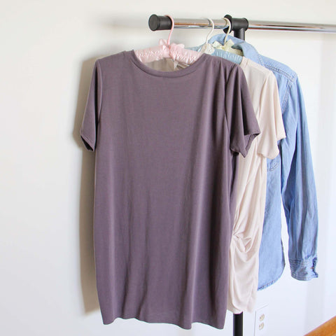 Sweet Knot Tee in Gray, Cozy Knotted Tees From Spool No.72. | Spool No.72