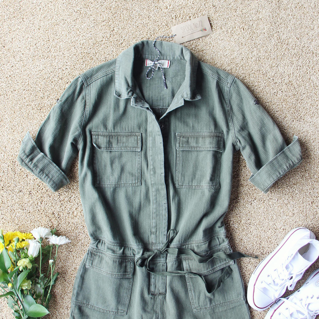 Sweetly Olive Romper, Sweet Boho Rompers from Spool No.72. | Spool No.72
