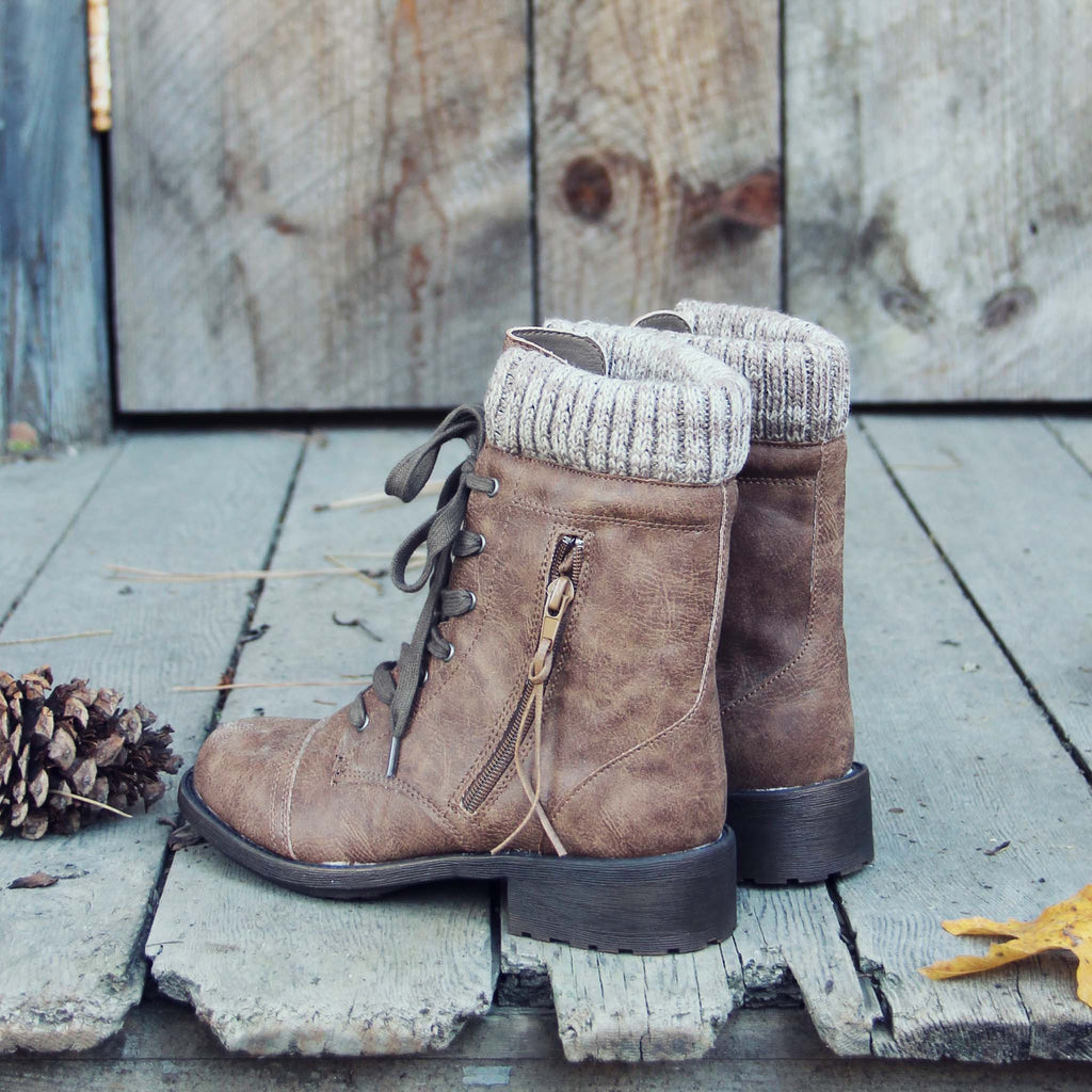 Snowhaven Sweater Boots in Ash, Sweet 