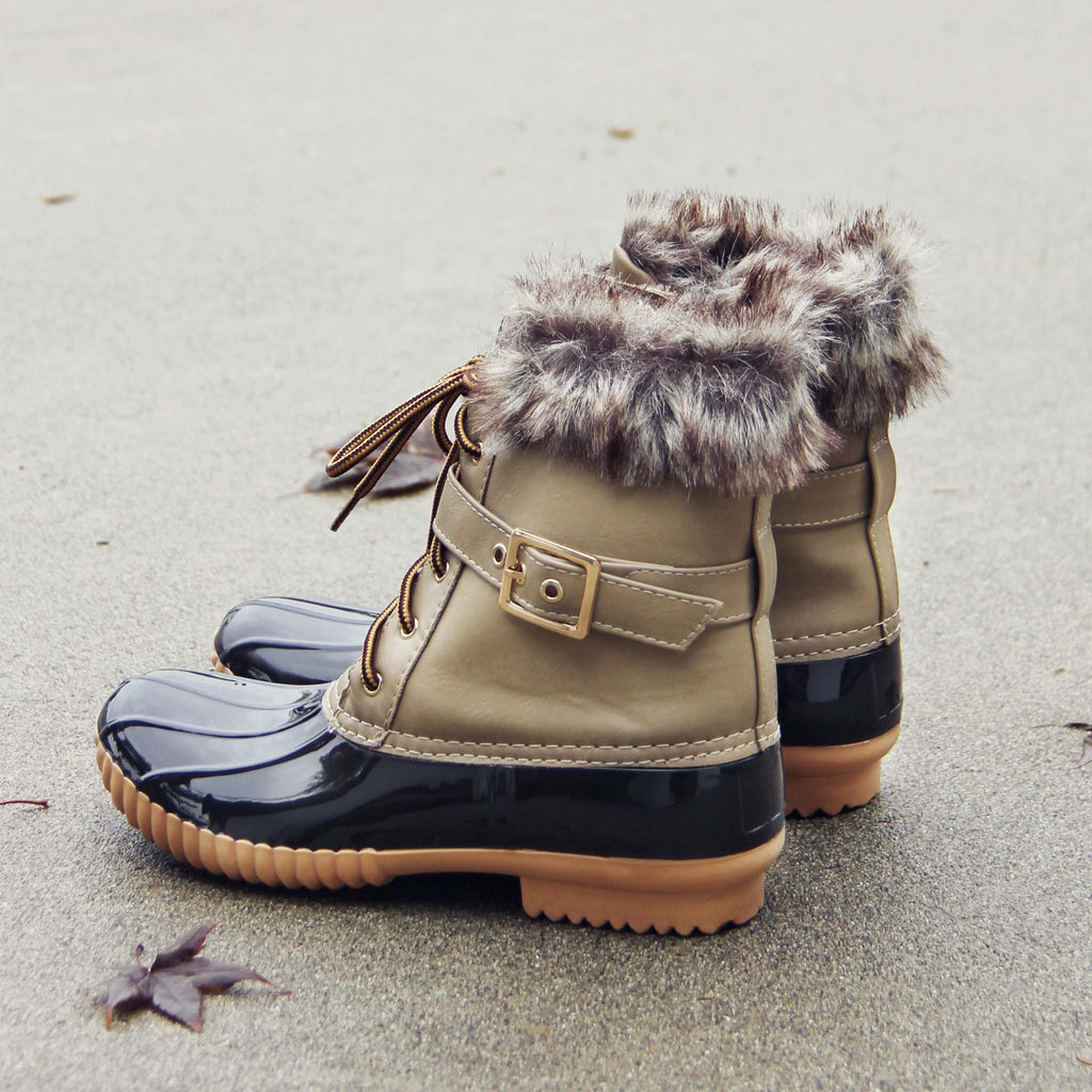 The Alpine Duck Boots in Taupe, Fall & Winter Duck Boots from Spool No ...