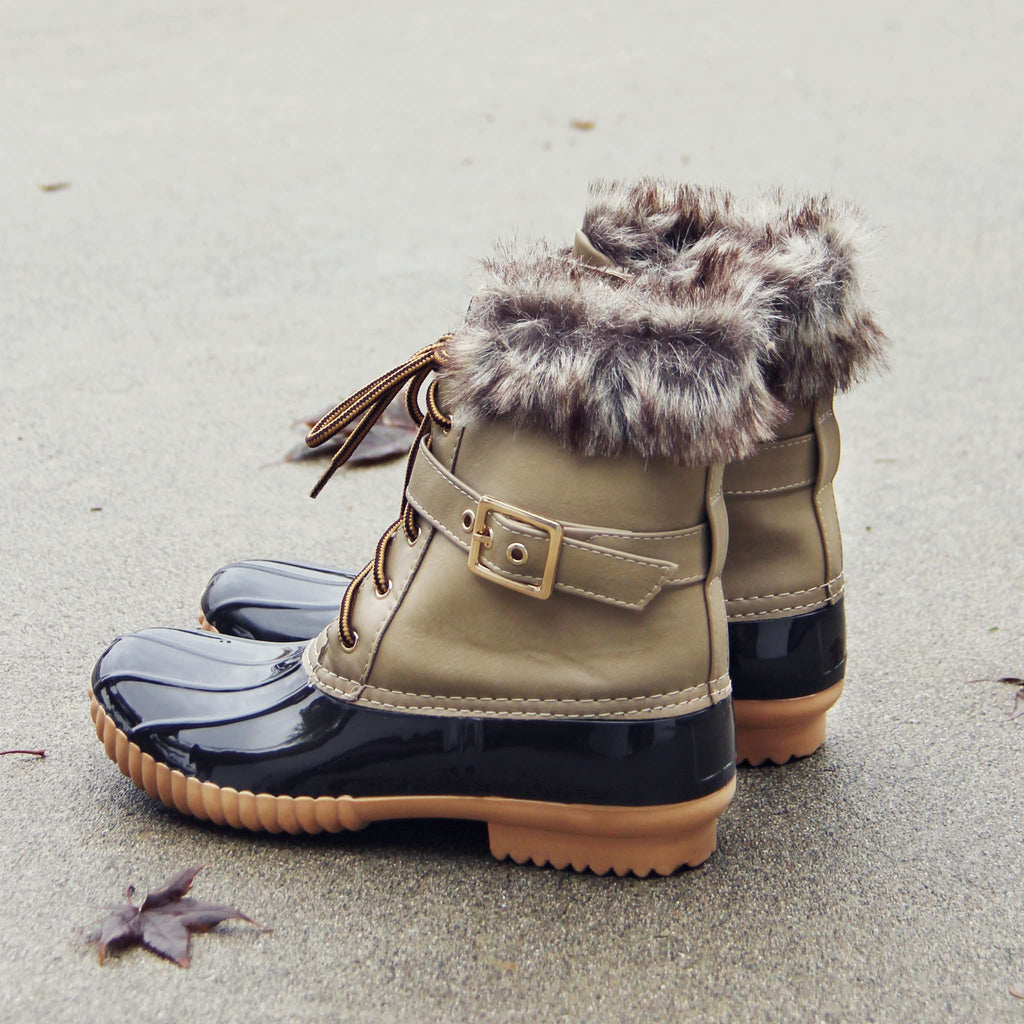 duck boots with fur