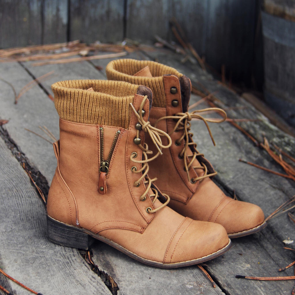 tan sweater boots