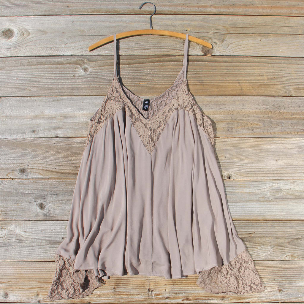 The Linden Layering Tunic in Fawn, Sweet Lace Tunics from Spool 72 ...