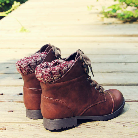 The Mountaineer Sweater Boots in Brown, Sweet & Rugged boots from Spool ...