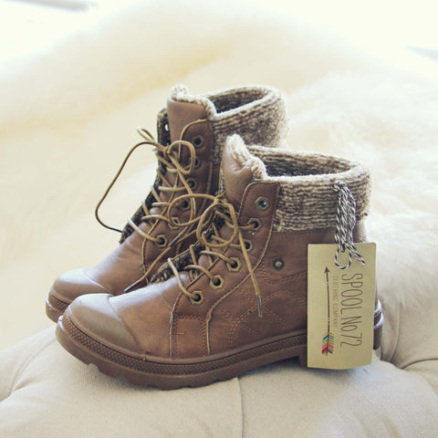 Cedar Hiker Booties, Cozy Booties from Spool No.72. | Spool No.72