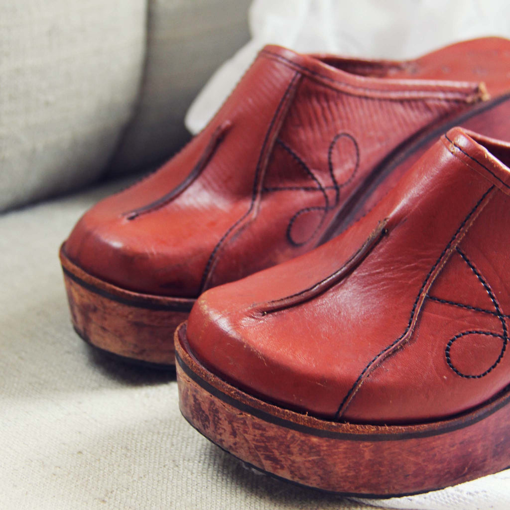 vintage clogs from the 70s