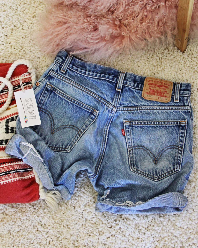 Vintage Cuffed Levi's 517, Sweet Vintage Cuffed Jean Shorts from Spool 72.  | Spool 