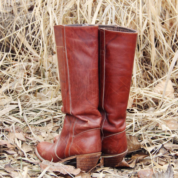 Vintage Dex Marbled Boots, Rugged Vintage Leather Boots from Spool 72 ...