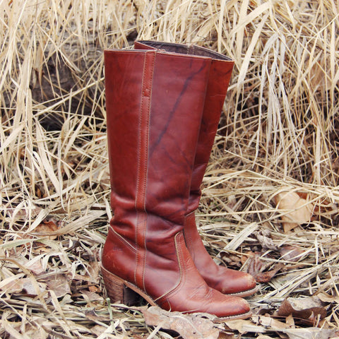 Vintage Dex Marbled Boots, Rugged Vintage Leather Boots from Spool 72 ...
