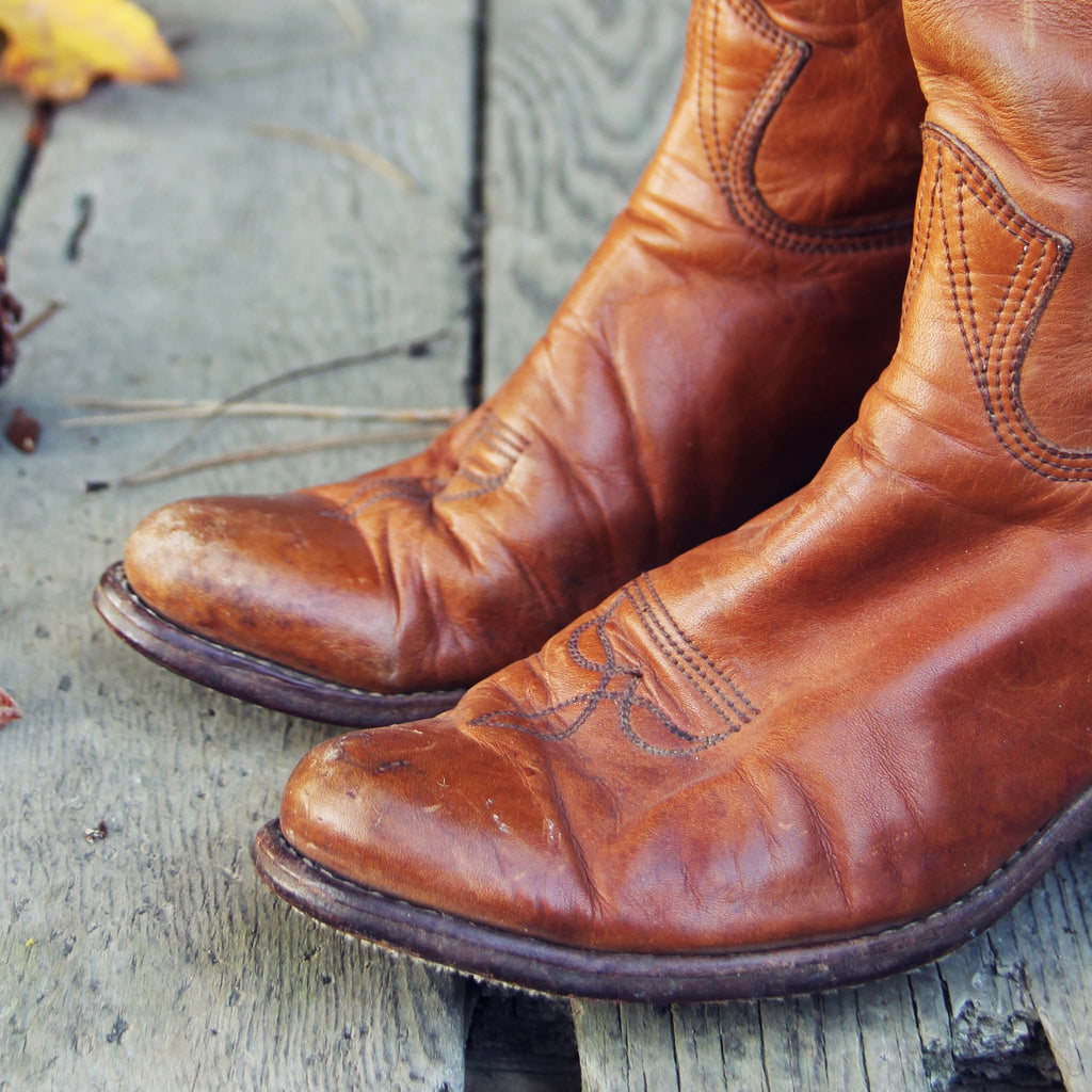 Vintage Rugged Boots, Rugged Vintage Leather Boots from Spool 72 ...