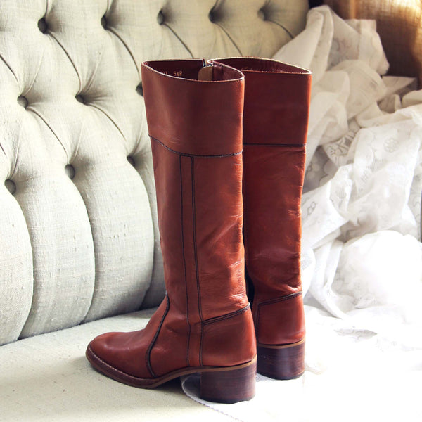 Vintage Sienna Campus Boots, Rugged Vintage Leather Boots from Spool 72 ...